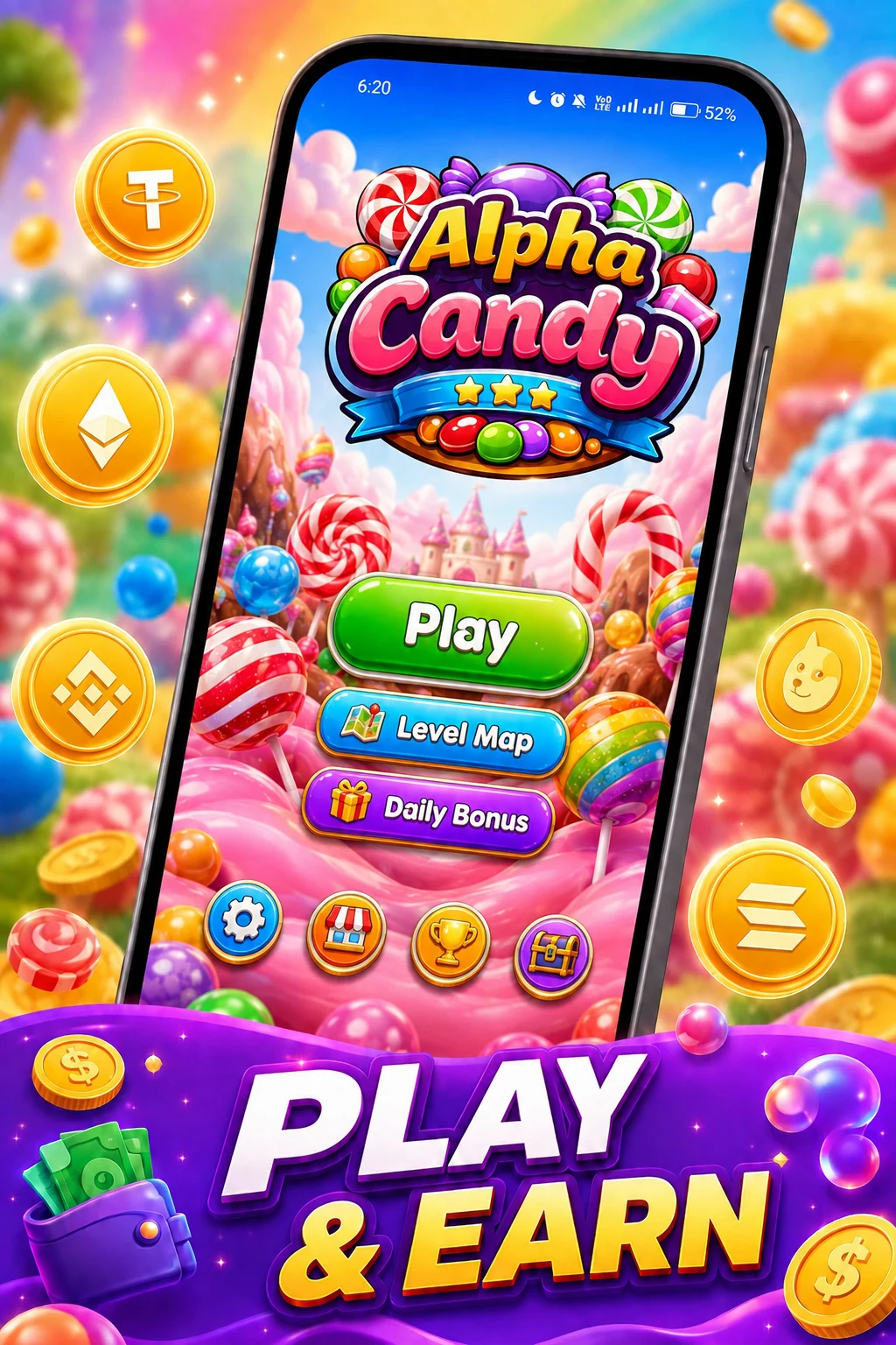 Alpha Candy - Earn Money screenshot