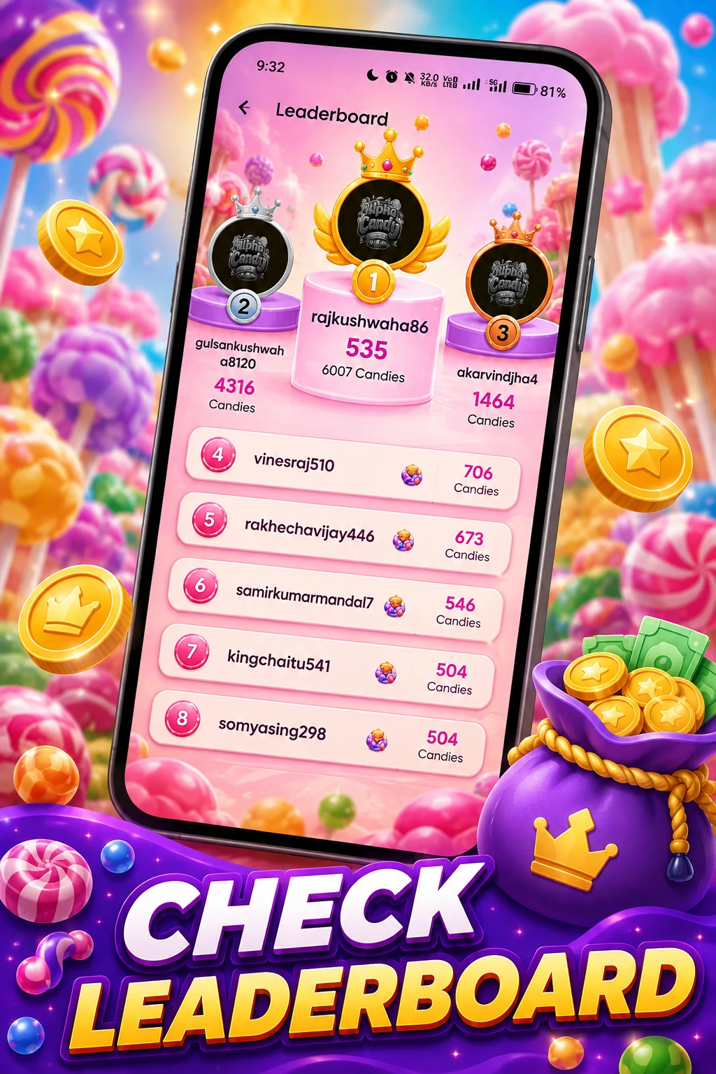 Alpha Candy - Earn Money screenshot