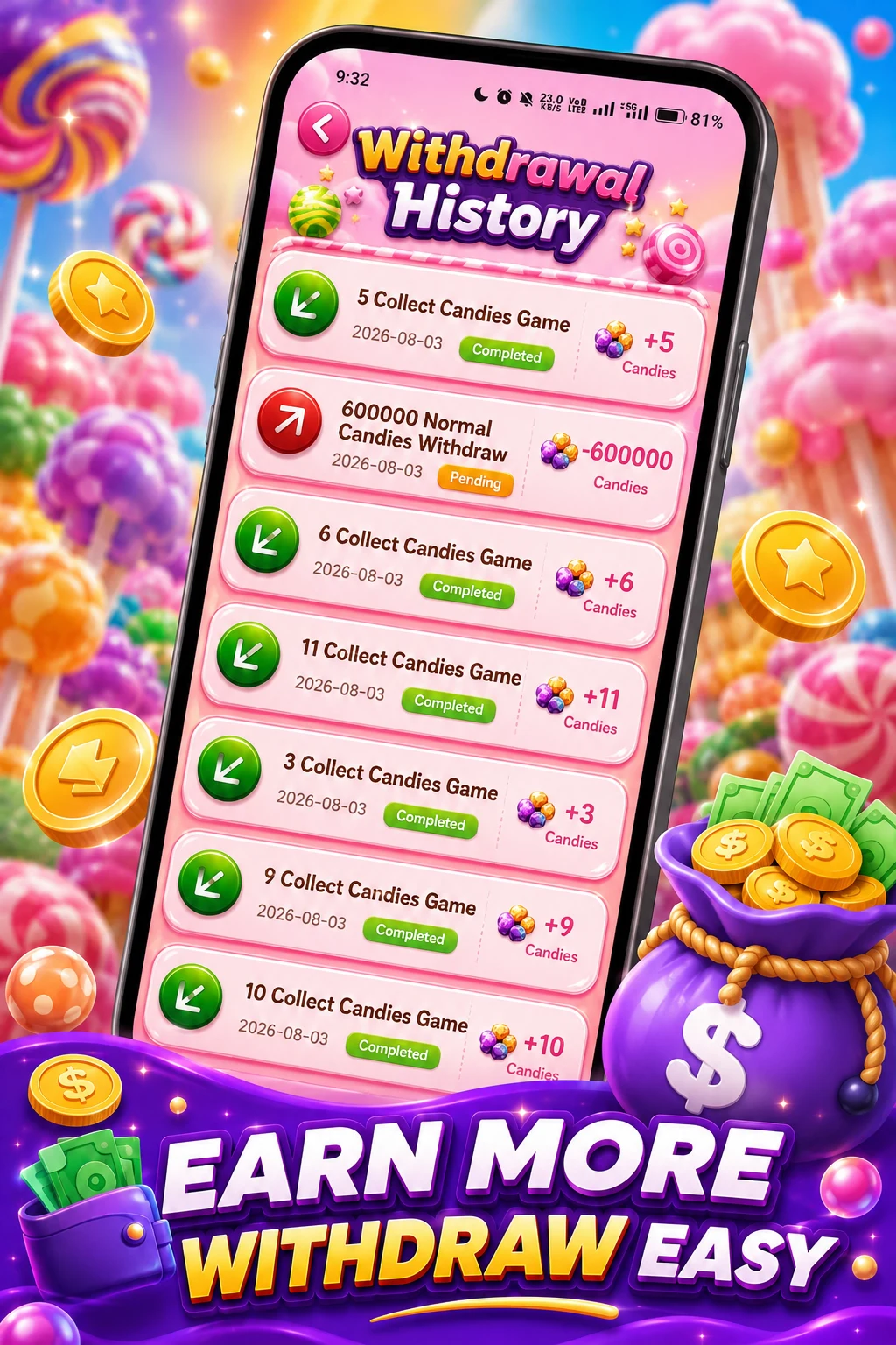 Alpha Candy - Earn Money screenshot