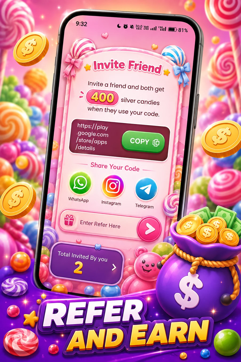 Alpha Candy - Earn Money screenshot
